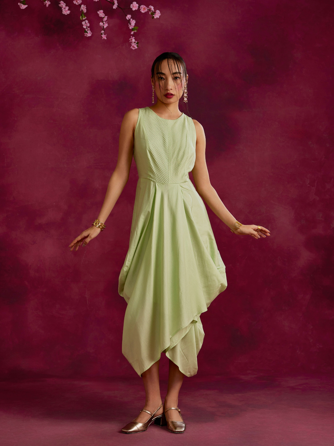 Pistachio green deals dress