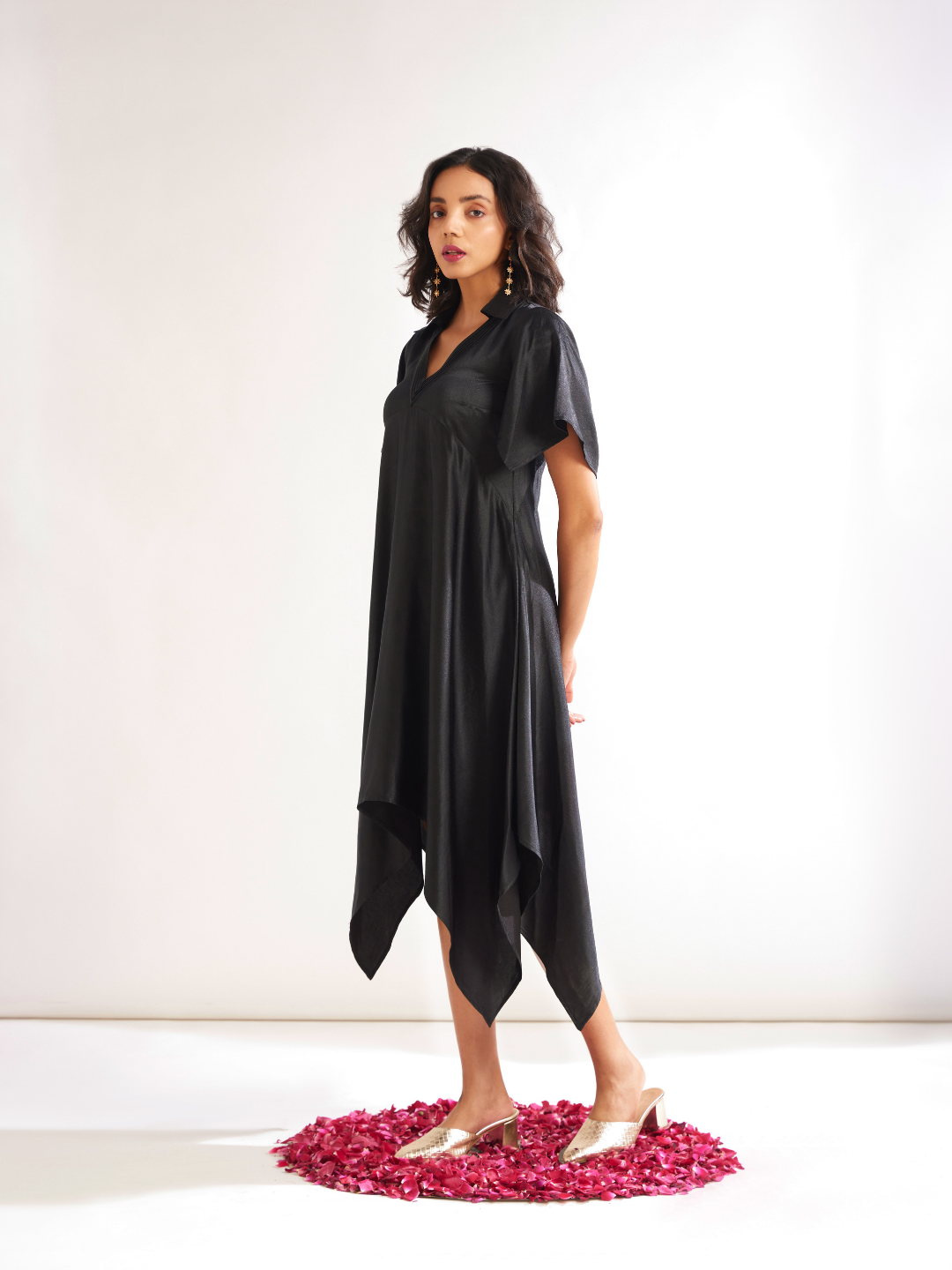 Handkerchief dress- Black