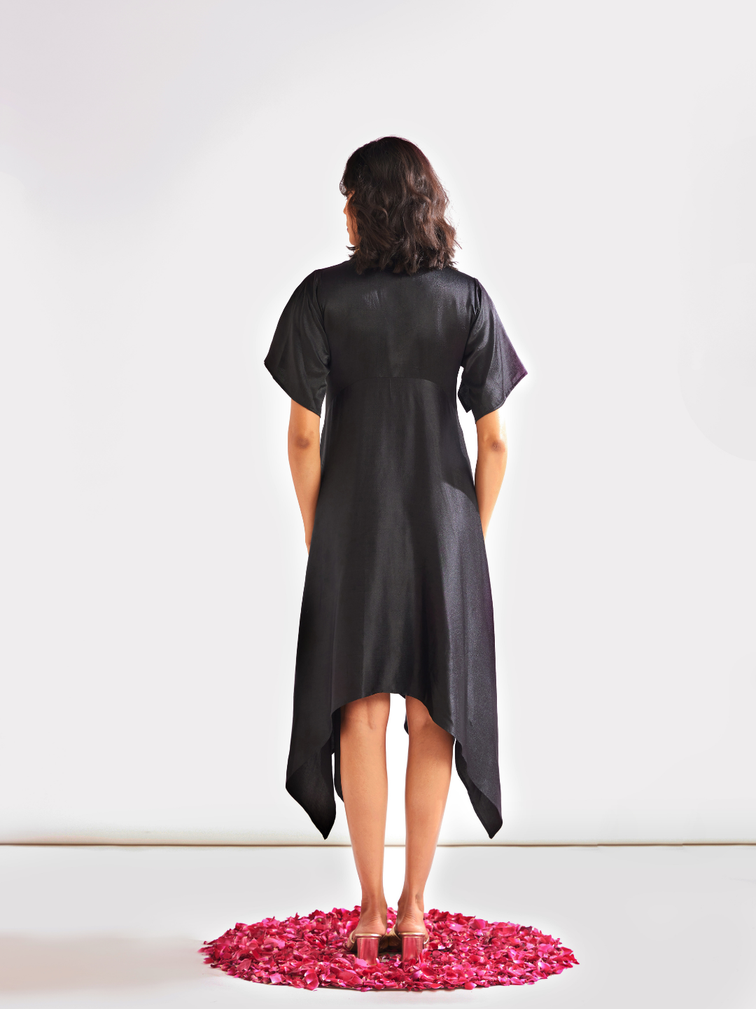 Handkerchief dress- Black