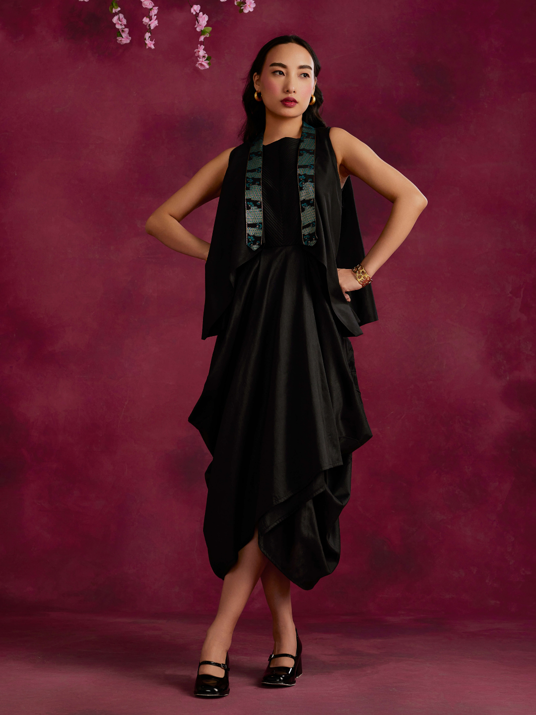 High low deals jacket dress