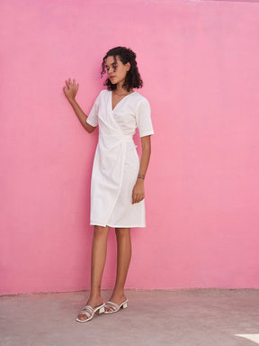 Wrap Around Dress in Cotton Gauze | Relove