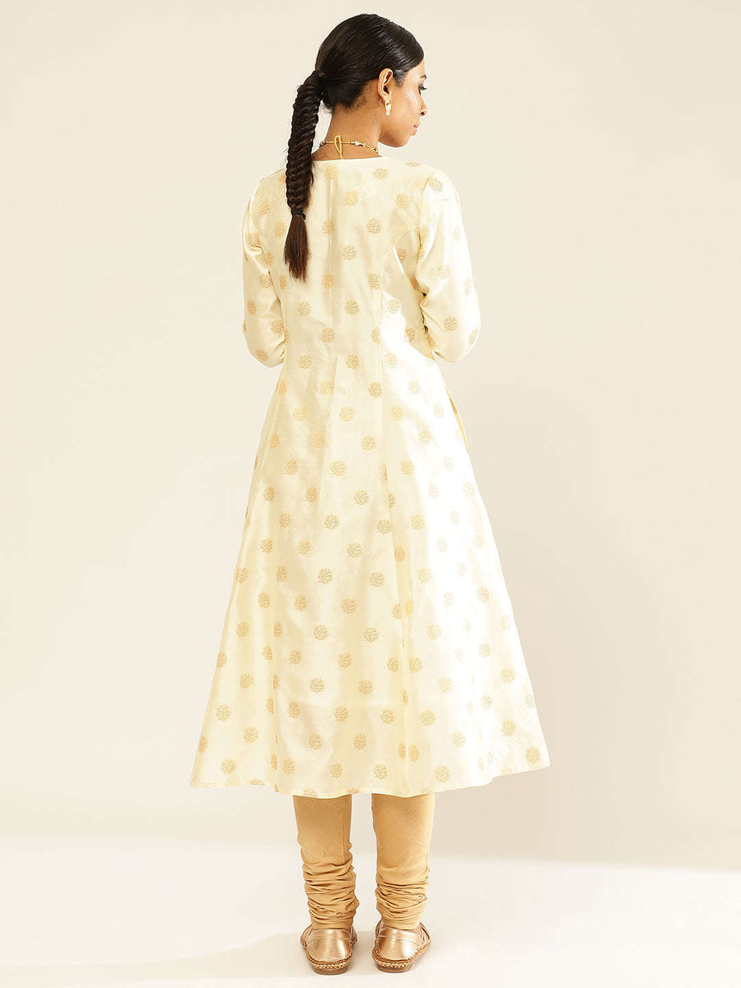 Banarasi Zari Tafetta Circular Kurta Set