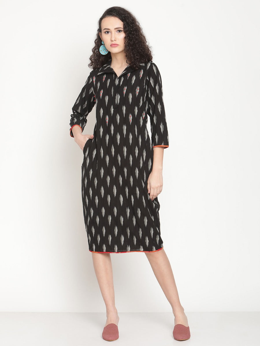 Black Muskrat Semi Dress with Thistle Badge main image 0