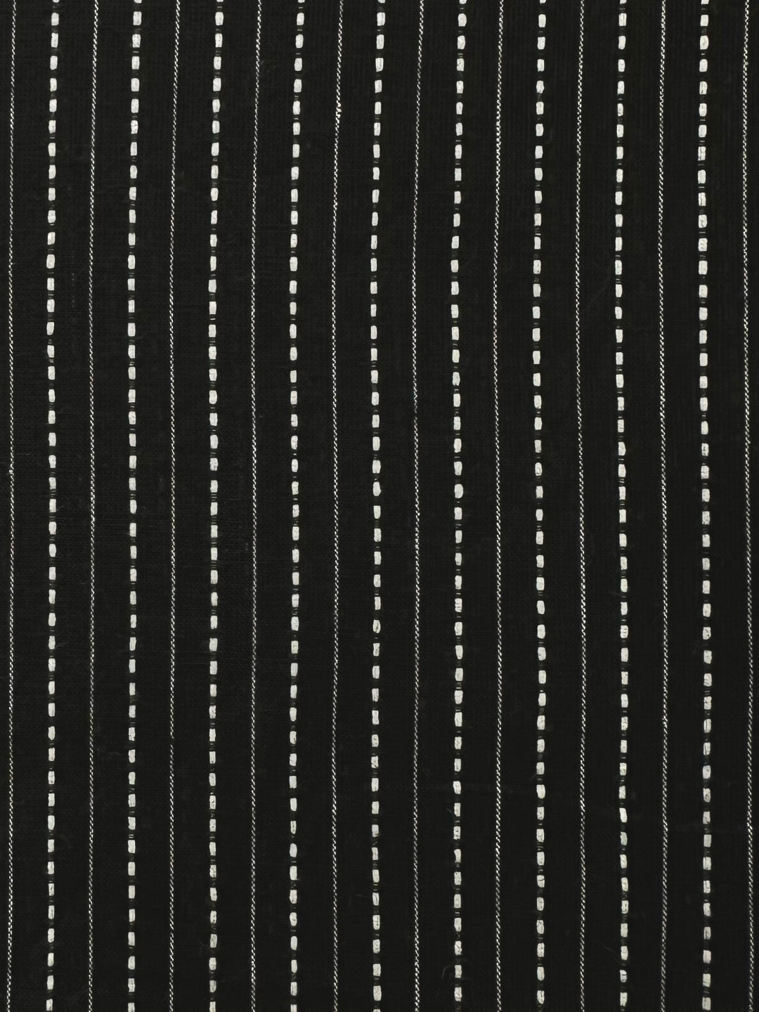 Kantha stripe black panelled shirt