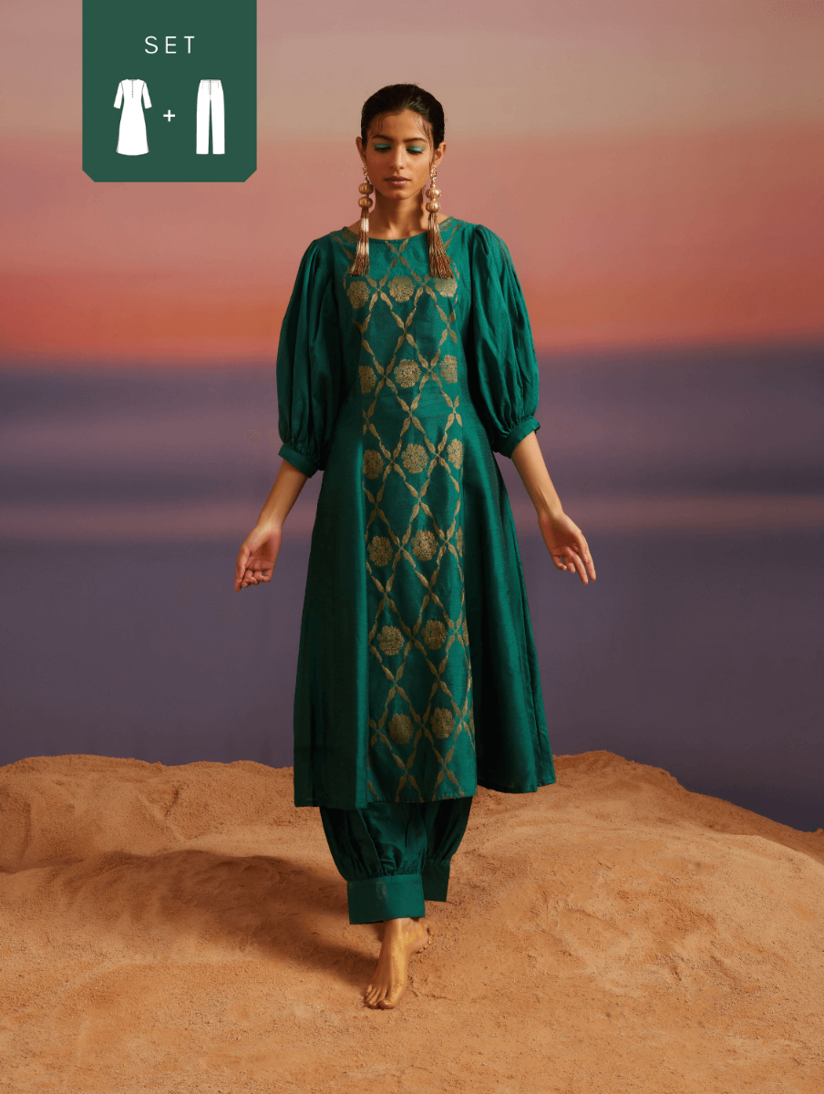 Boat neck kurta clearance design