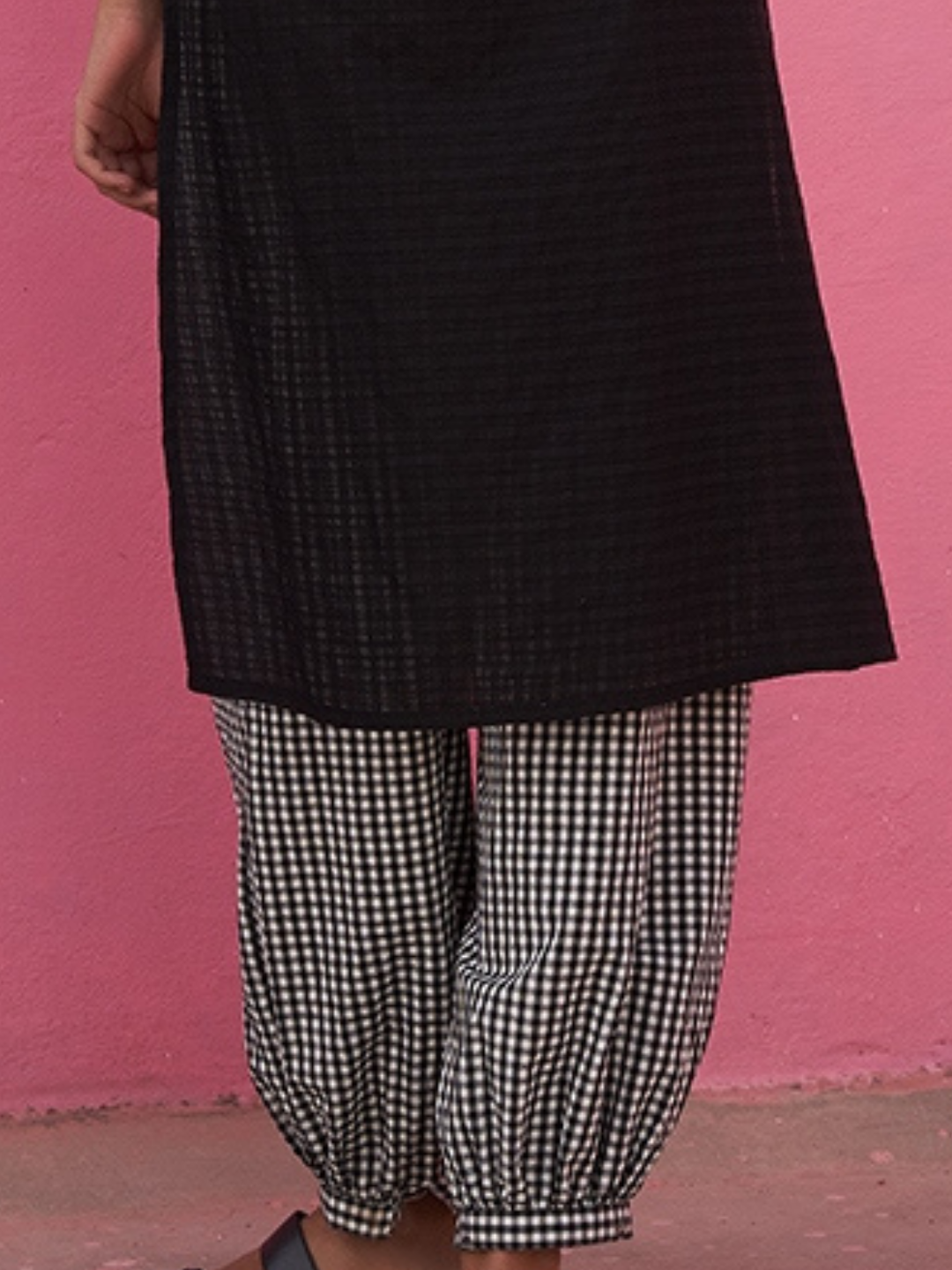 Gingham Checks Pathani Pants