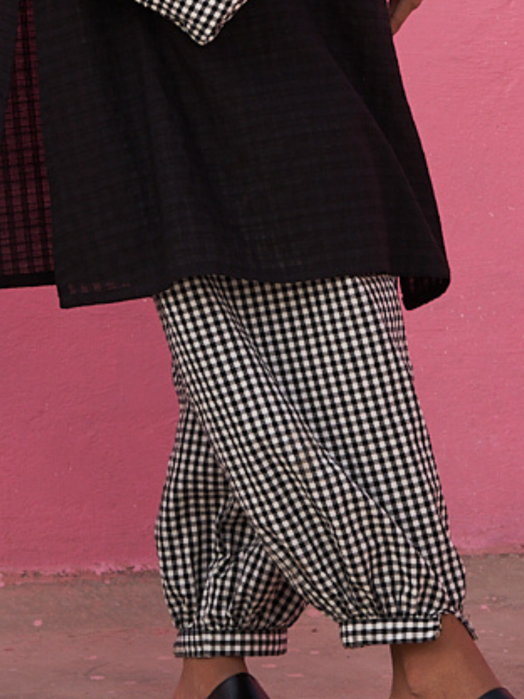 Gingham Checks Pathani Pants