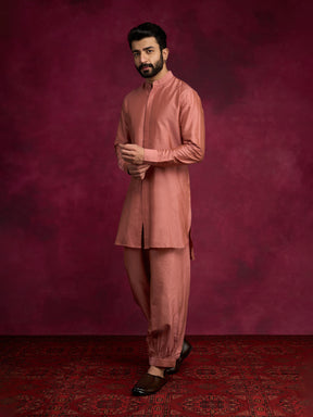 High-low hem kurta - Rose brown