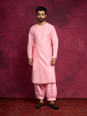 Side tie-up kurta - Sakura pink