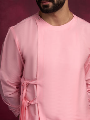 Side tie-up kurta - Sakura pink