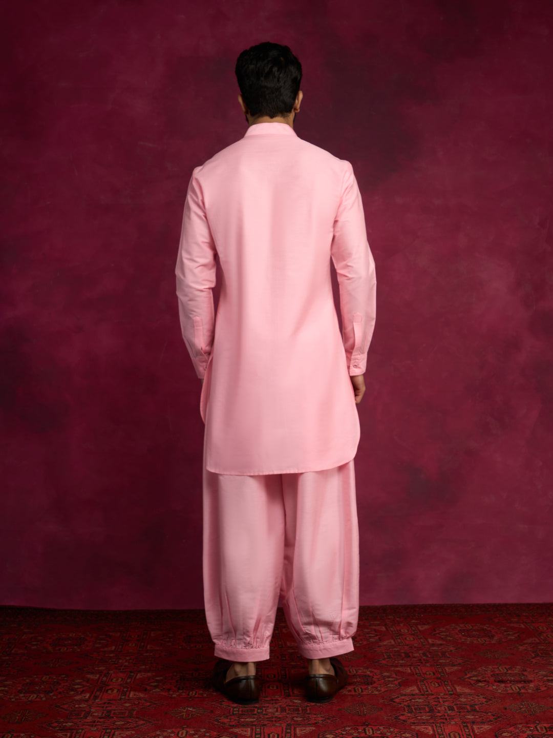 High-low hem kurta - Sakura pink
