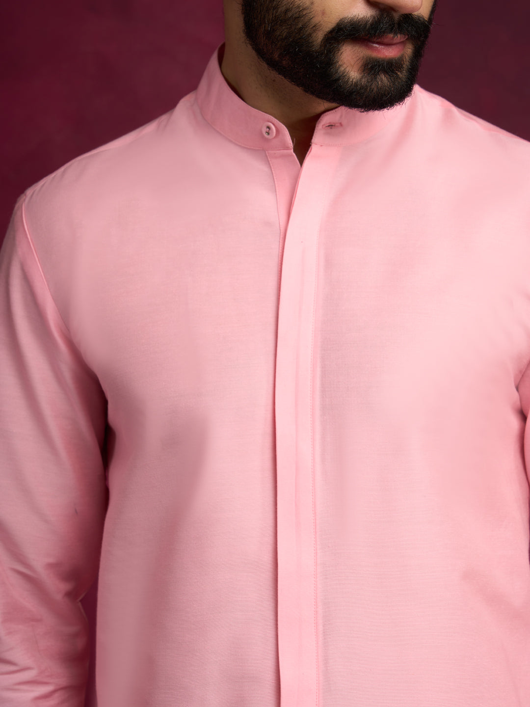 High-low hem kurta - Sakura pink