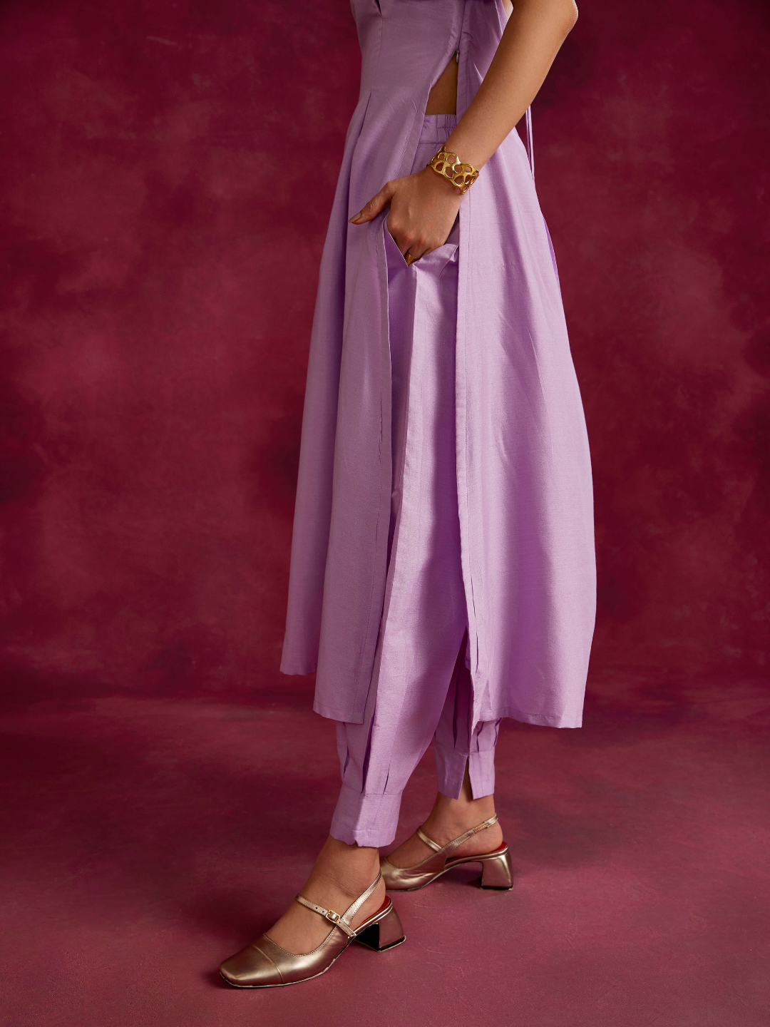 Inverted pleated kurti MXS2136
