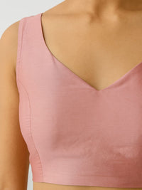 Tucked bustier docking blouse HL9776