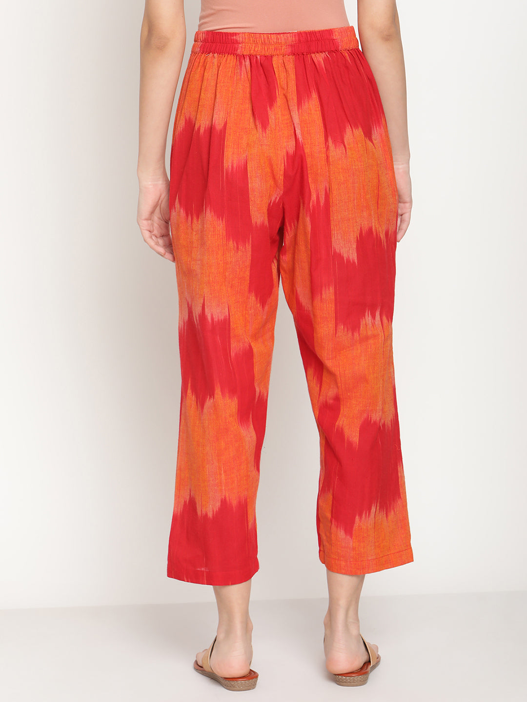 Ikat Spicy Red Straight Pants