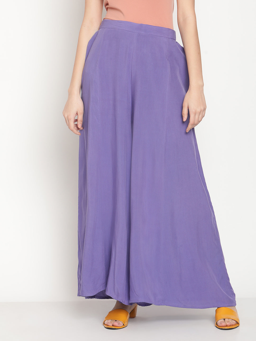 Modal Very Peri Palazzo Pants