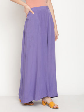 Modal Very Peri Palazzo Pants