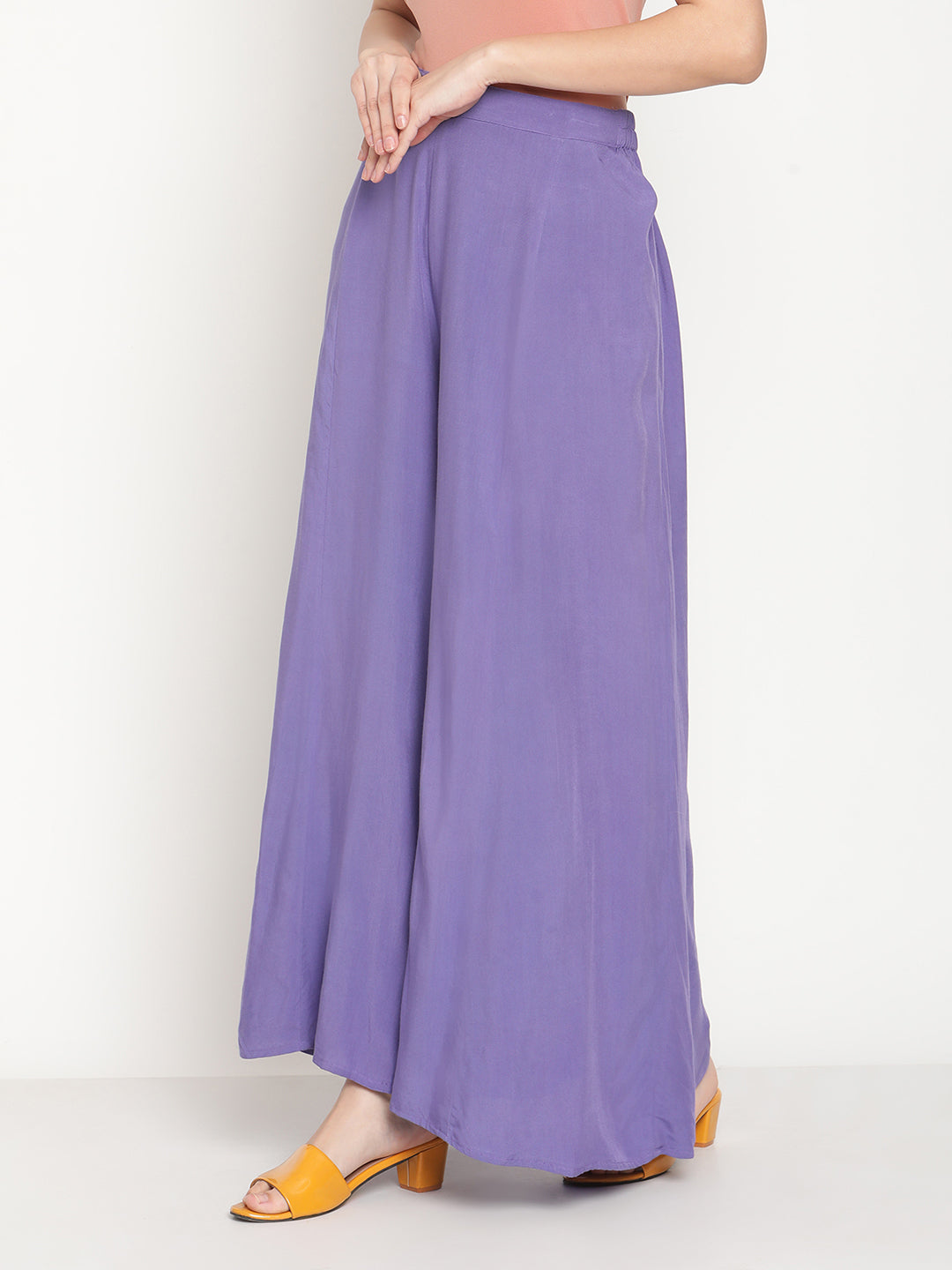 Modal Very Peri Palazzo Pants