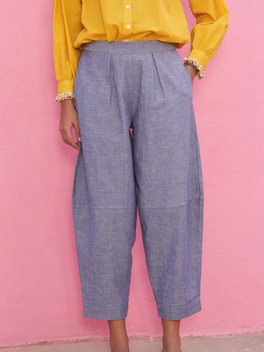 Chambray Lantern Pants