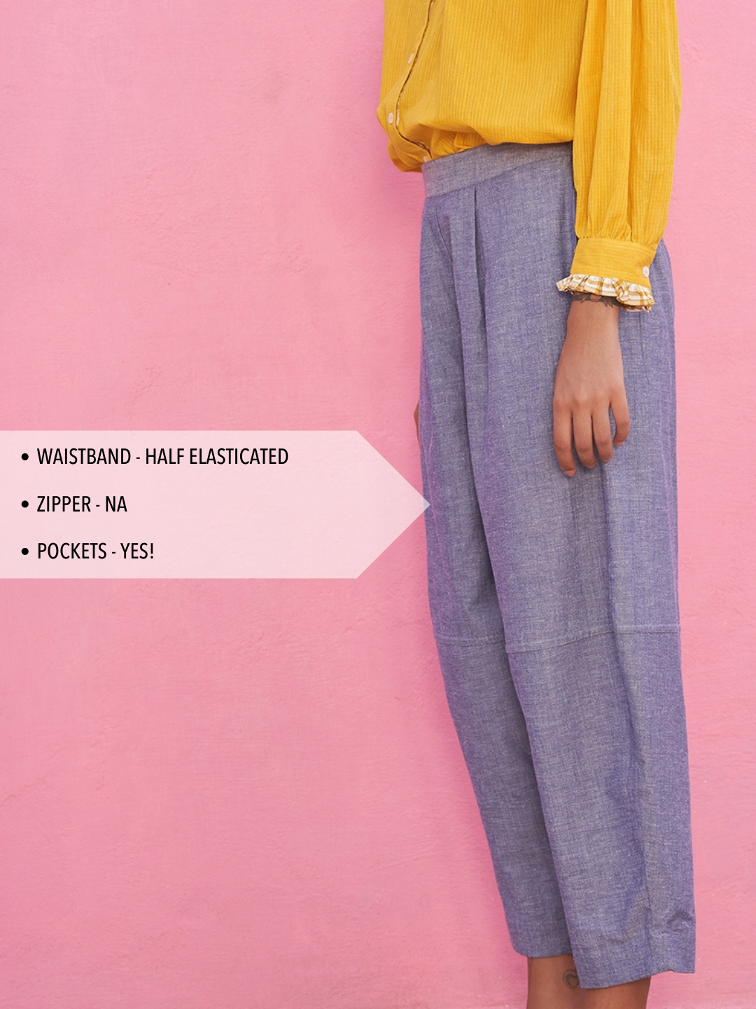 Chambray Lantern Pants