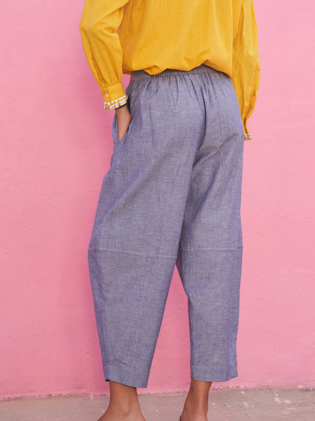 Chambray Lantern Pants