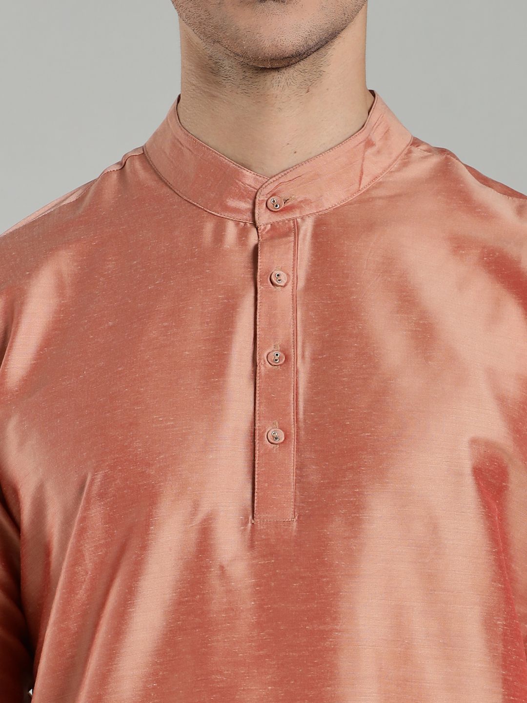 Salmon Pink Kurta Pant Set