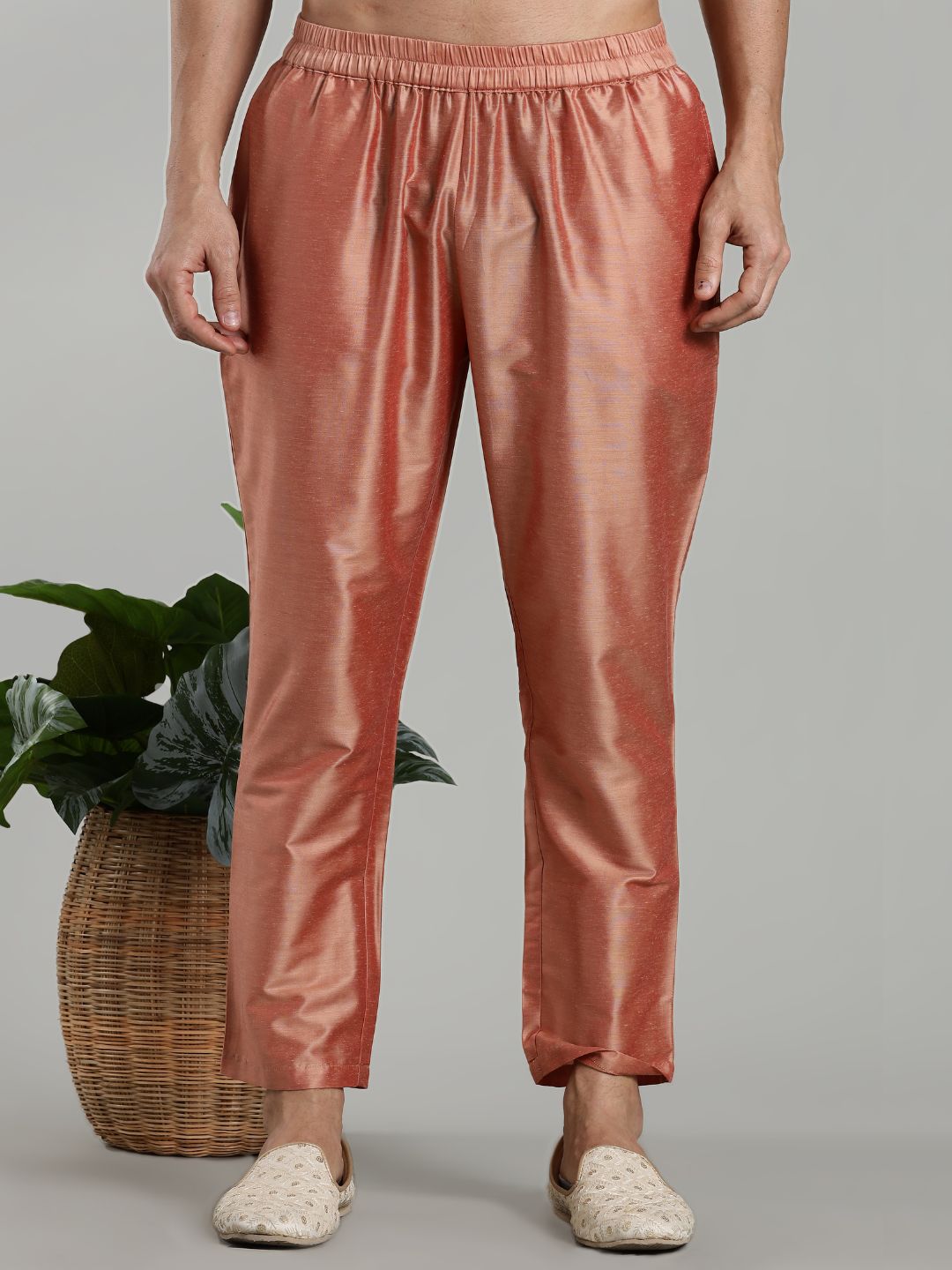 Salmon Pink Kurta Pant Set