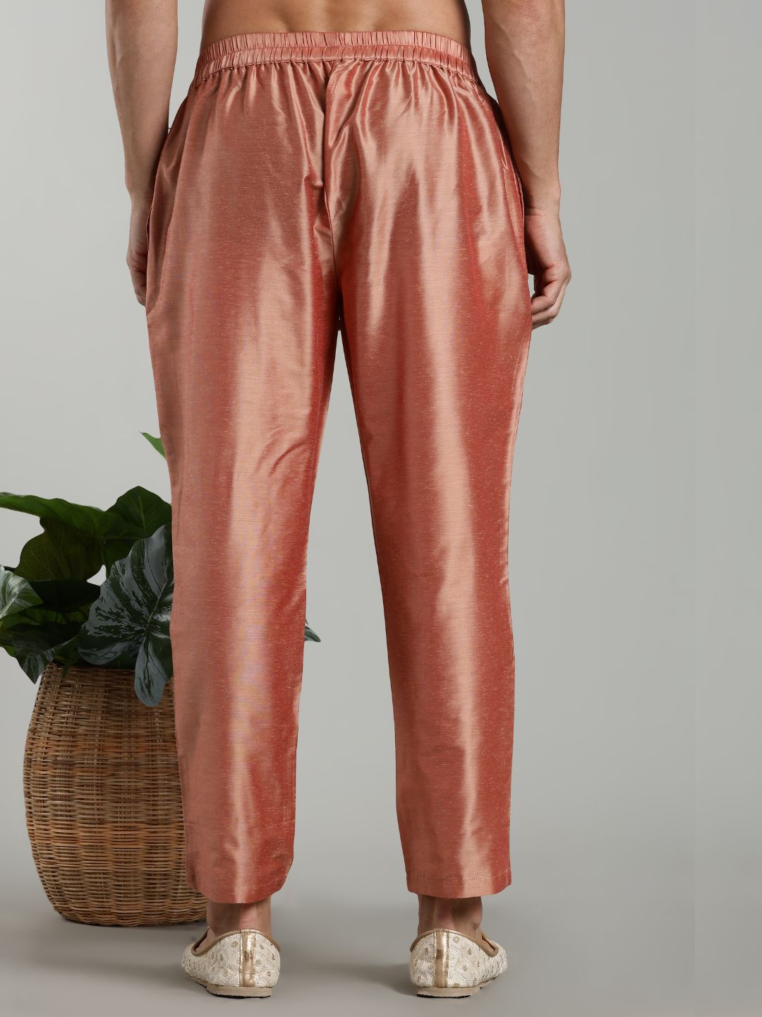 Salmon Pink Kurta Pant Set