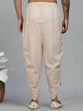 Grey Lurex Straight kurta with solid Dhoti Pants set