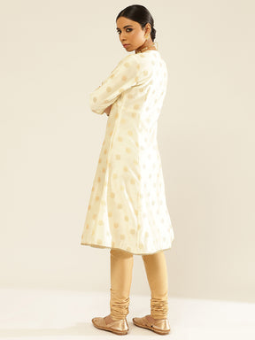 Banarasi Zari Tafetta Circular Kurta Set