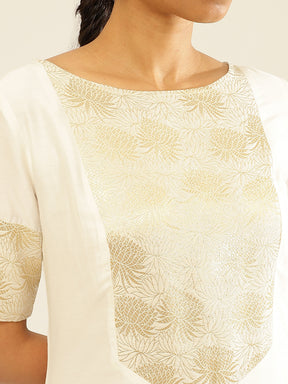 Banarasi zari Yoke kurta Set