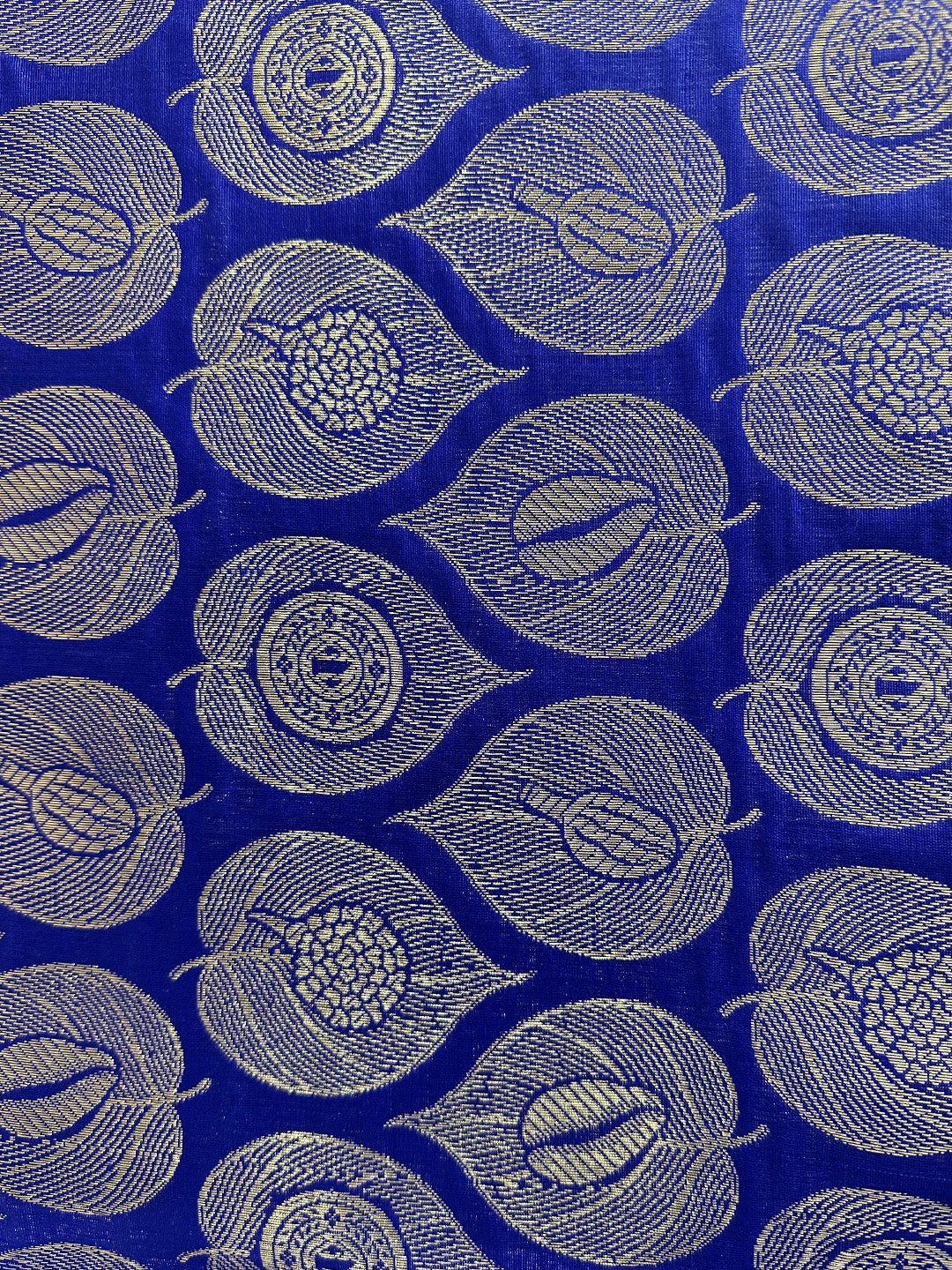 Banarasi zari circular skirt- Imperial blue