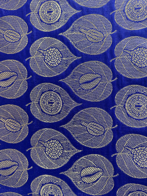 Banarasi zari circular skirt- Imperial blue