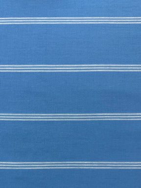 Blue striped kurta with pintucks