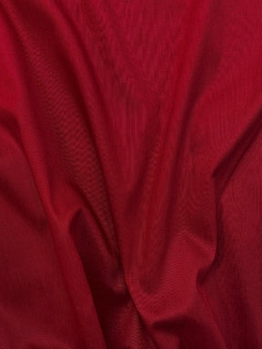 Cotton Viscose Straight Pants With Golden Piping-Scarlet Red
