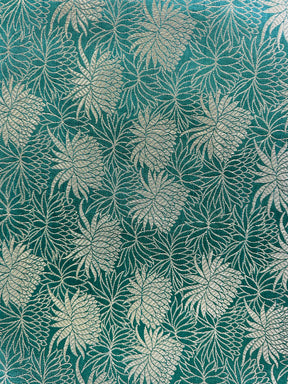 Straight Banarasi zari pants-teal blue