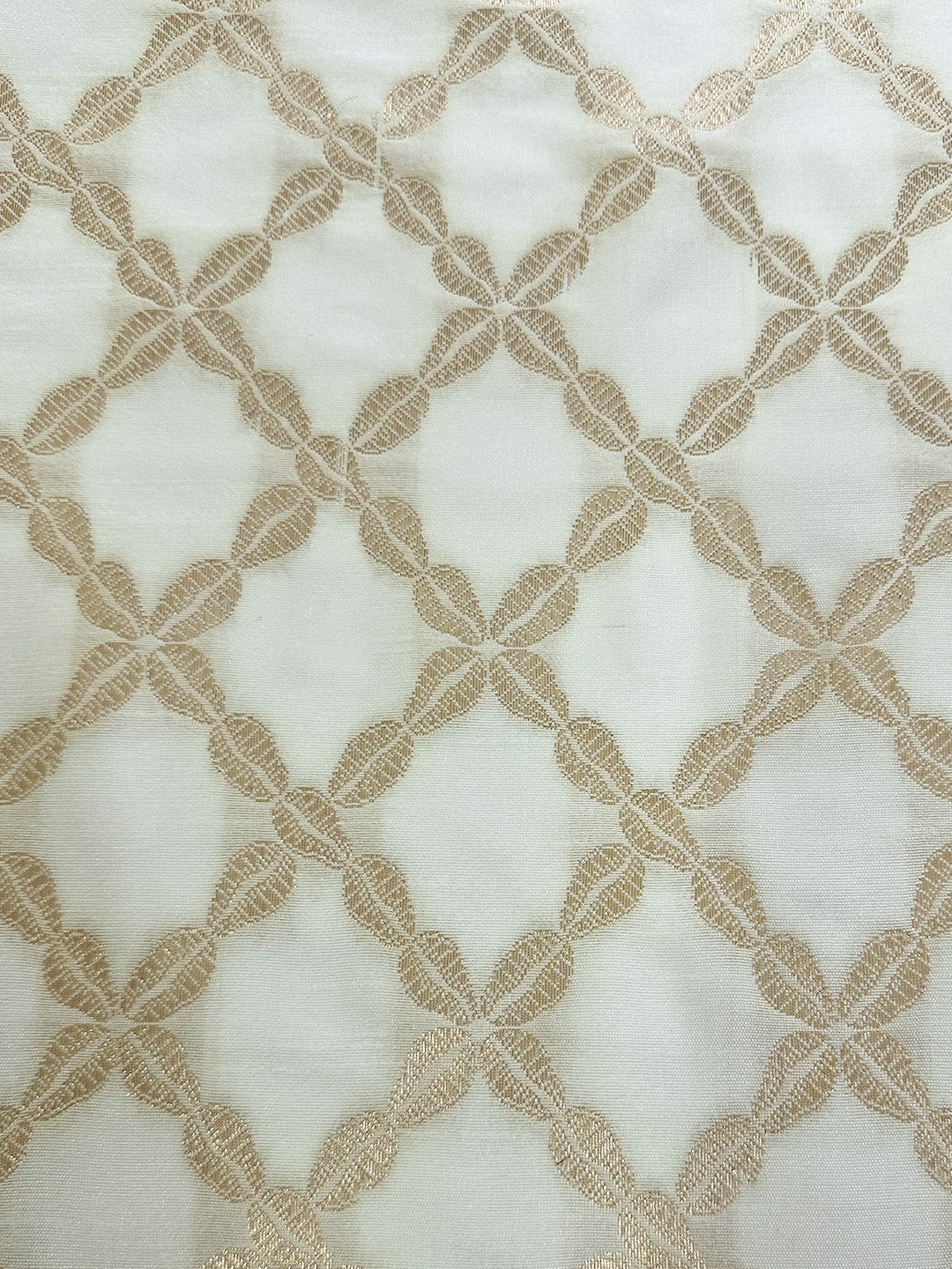 Banarasi zari kurta -ivory