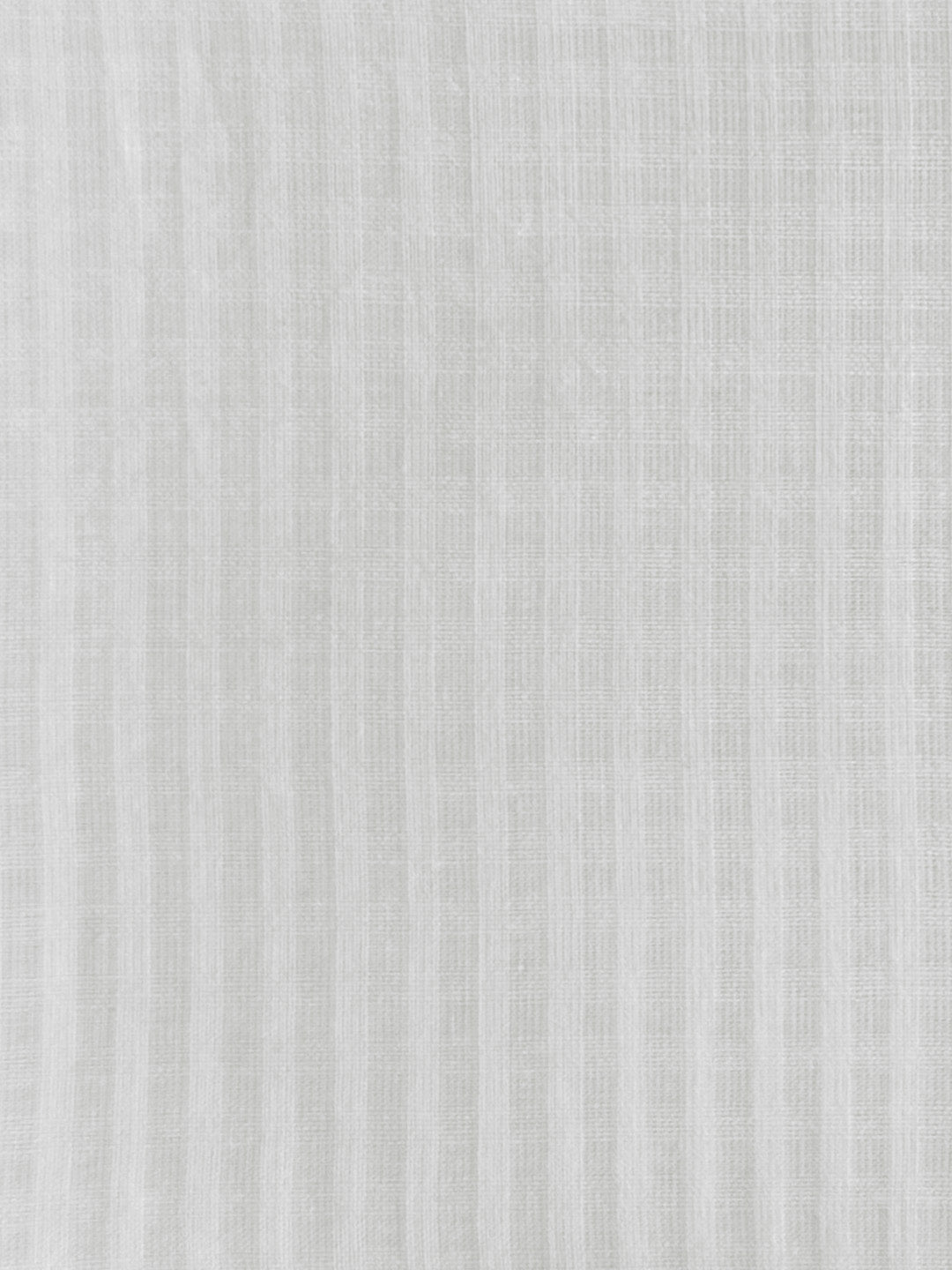 Mandarin collar white self check kurta