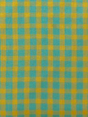 Multi-color checks straight pants