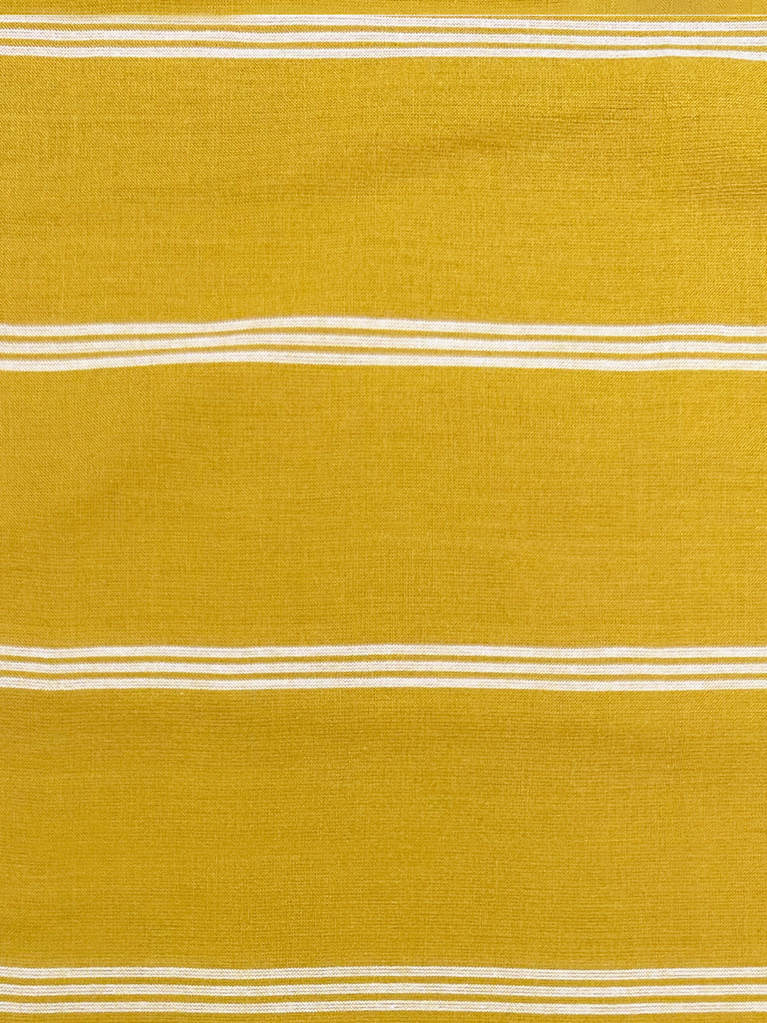 Yellow striped kurta with pintucks