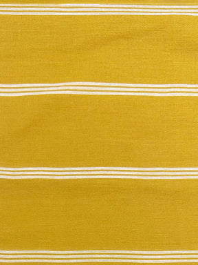Yellow striped kurta with pintucks