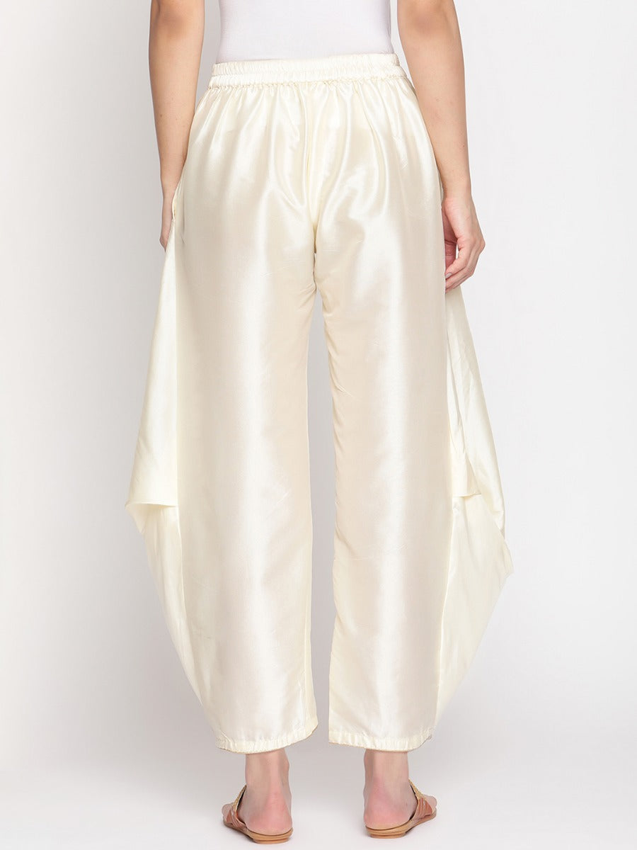 Cloud Cream Banarasi Pleated Pant