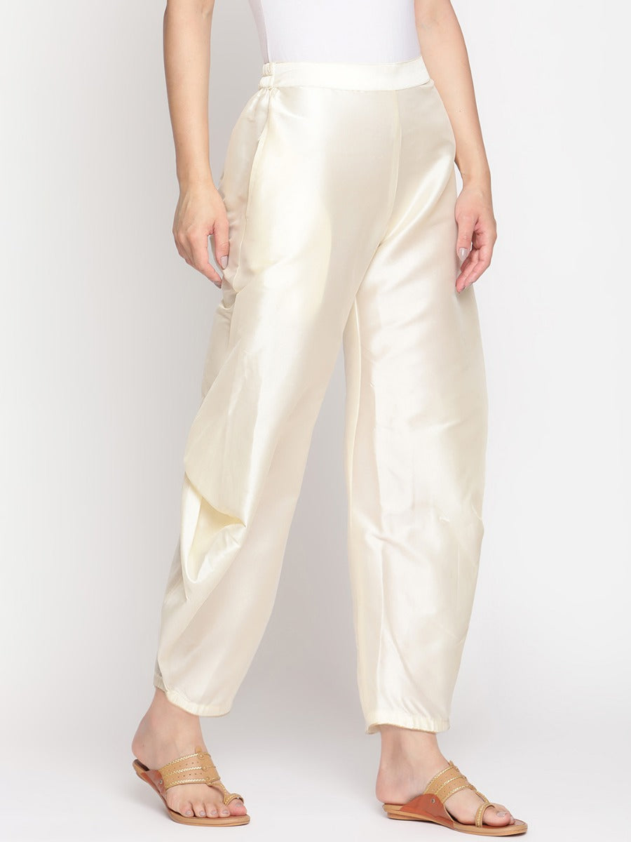Cloud Cream Banarasi Pleated Pant