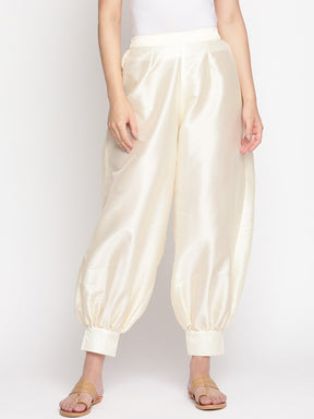 Cloud Cream Banarasi Pathani Salwar