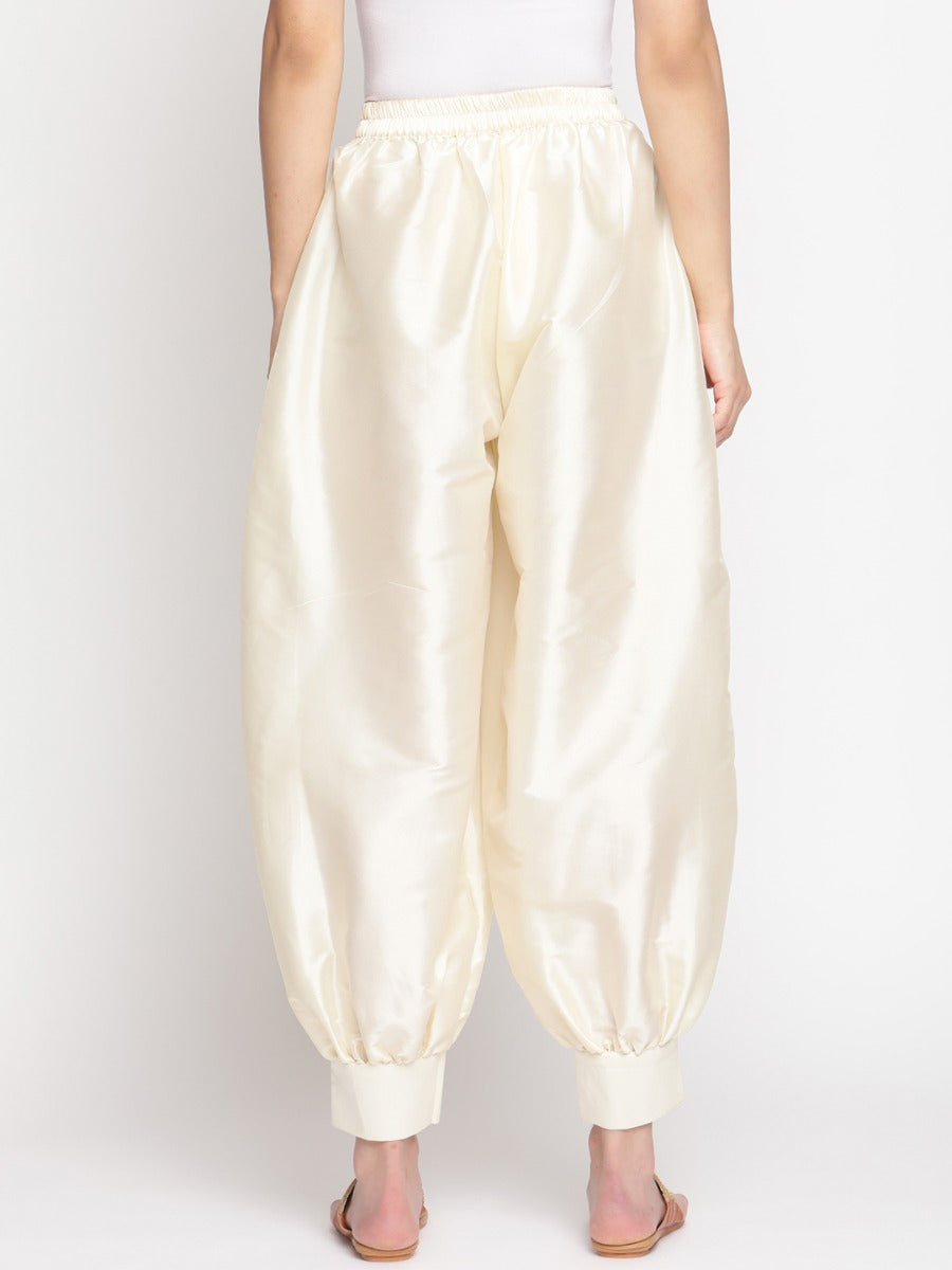 Cloud Cream Banarasi Pathani Salwar