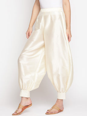 Cloud Cream Banarasi Pathani Salwar