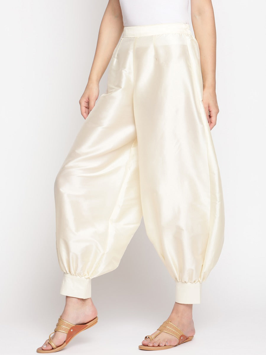 Cloud Cream Banarasi Pathani Salwar