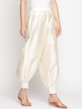 Cloud Cream Banarasi Pathani Salwar