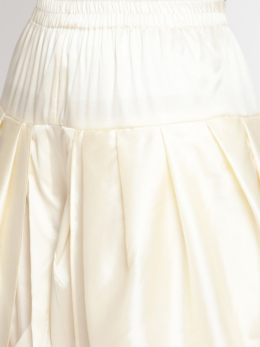 Cloud Cream Banarasi Tulip Dhoti
