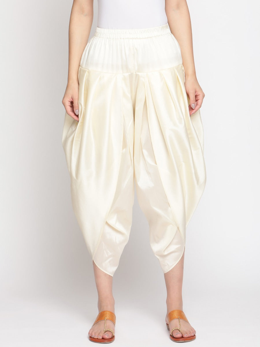 Cloud Cream Banarasi Tulip Dhoti